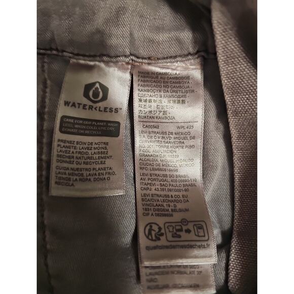 Levi's Workwear Red Tab Overalls Super Sour Garment Dye Purple NOWT - Picture 7 of 7
